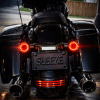 Eagle Lights 2" Rear LED Turn Signals, Running and Brake Lights for Harley-Davidson® Motorcycles- Generation I / 1157 Base / Red